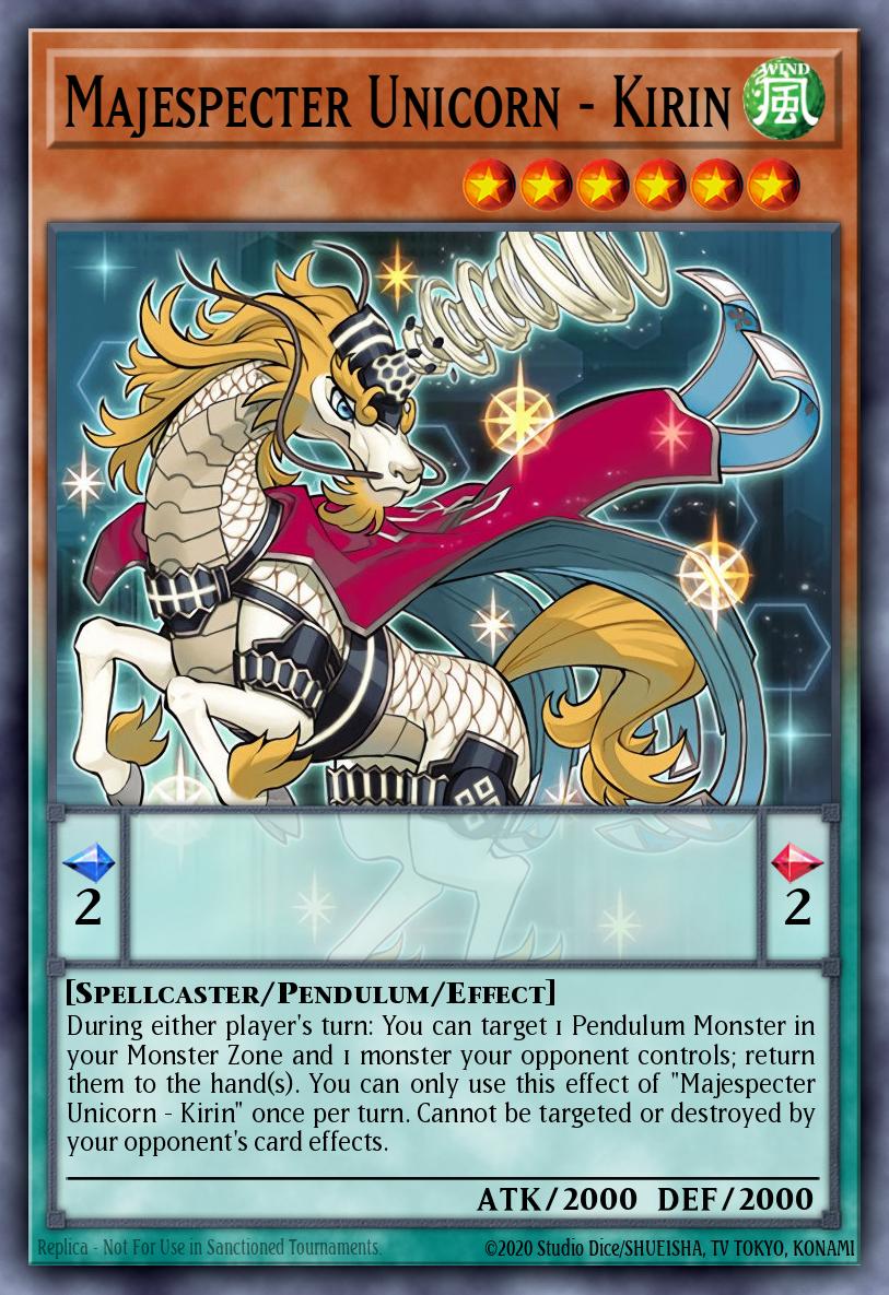 Majespecter Unicorn - Kirin Yu-Gi-Oh card