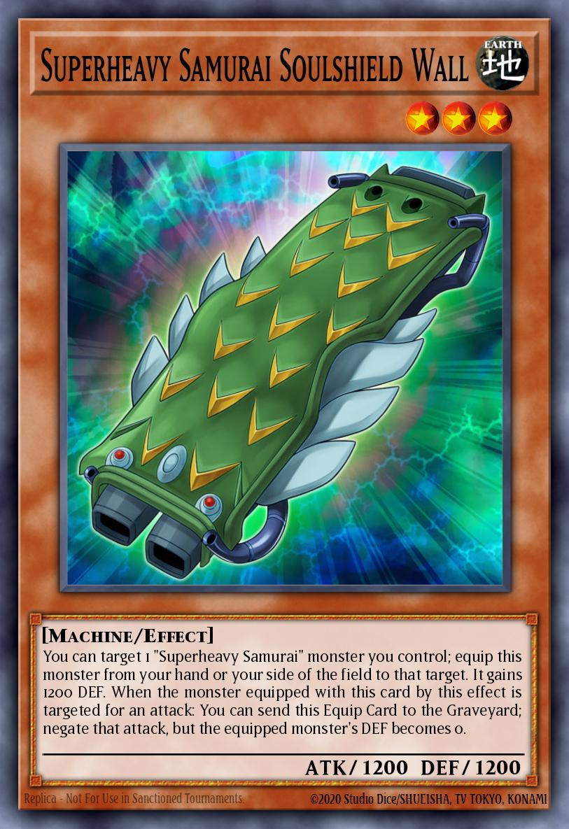 Superheavy Samurai Soulshield Wall Yu-Gi-Oh card
