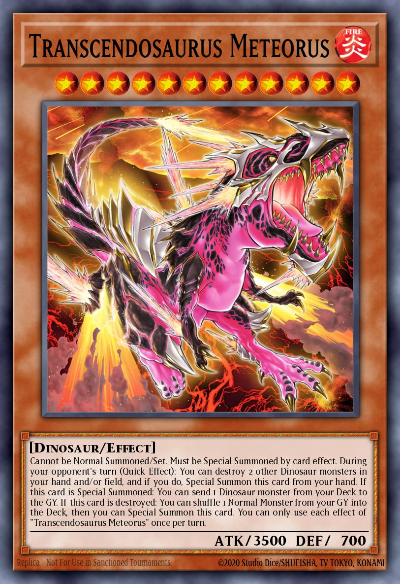 Transcendosaurus Meteorus Yu-Gi-Oh card