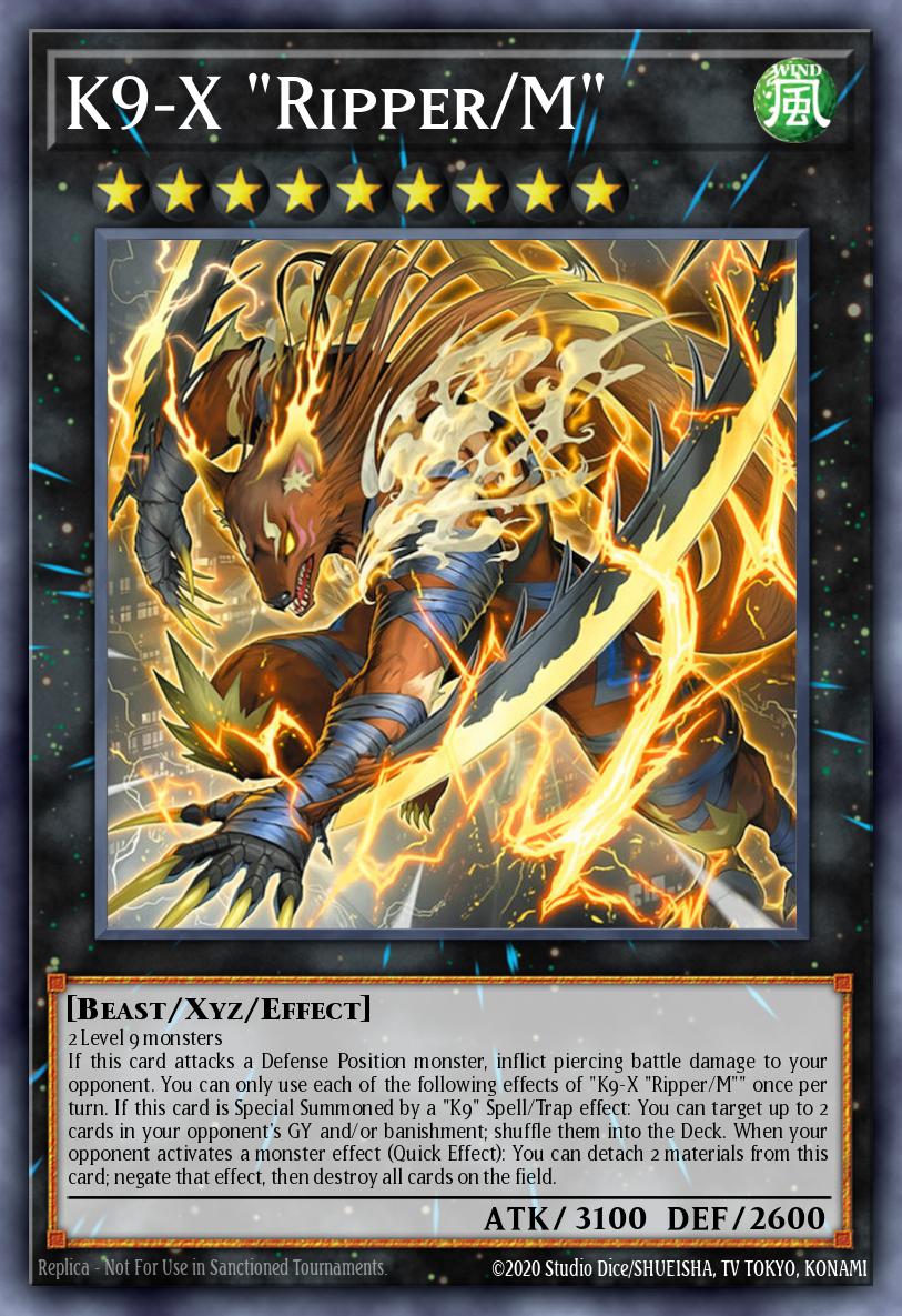 K9-X "Ripper/M" Yu-Gi-Oh card
