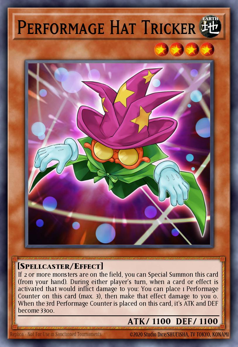 Performage Hat Tricker Yu-Gi-Oh card