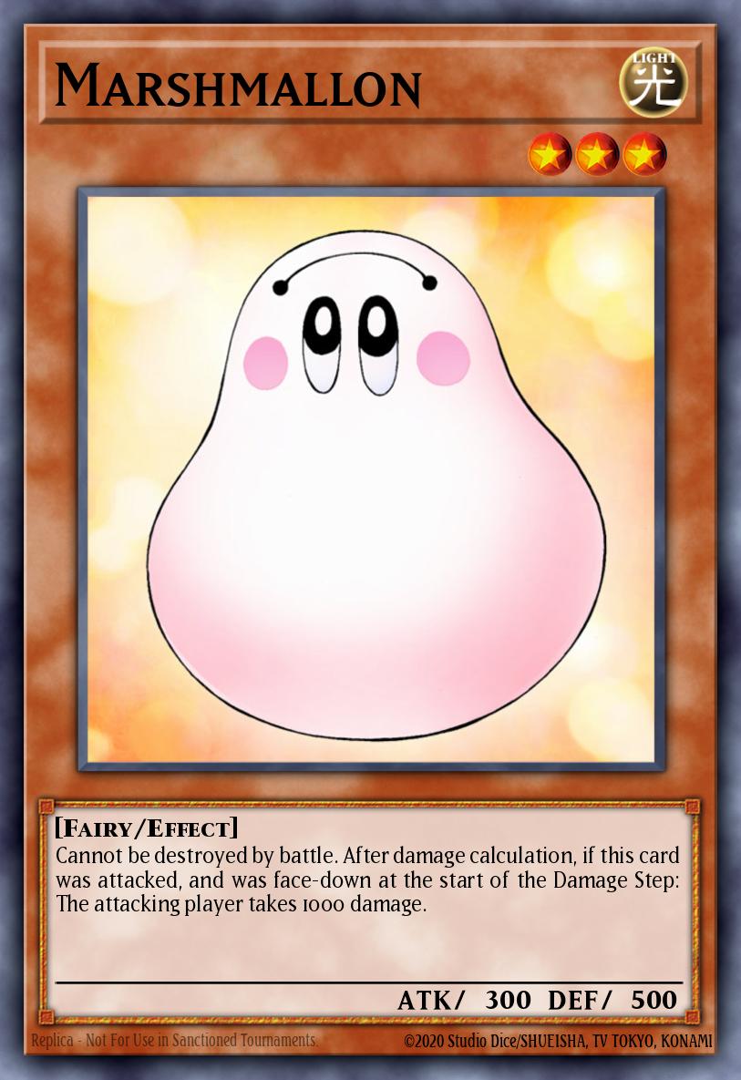 Marshmallon Yu-Gi-Oh card