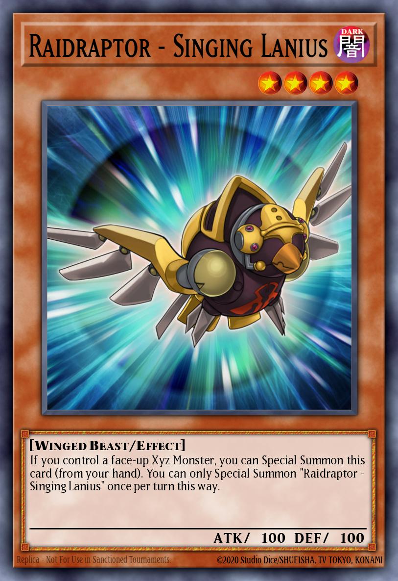 Raidraptor - Singing Lanius Yu-Gi-Oh card