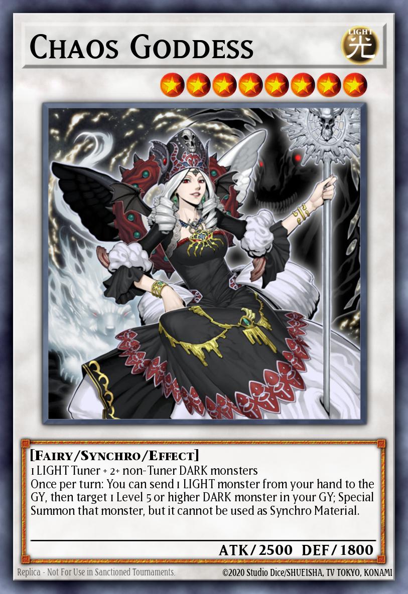 Chaos Goddess Yu-Gi-Oh card