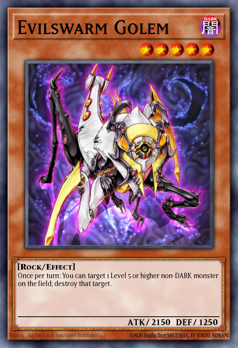 Evilswarm Golem Yu-Gi-Oh card