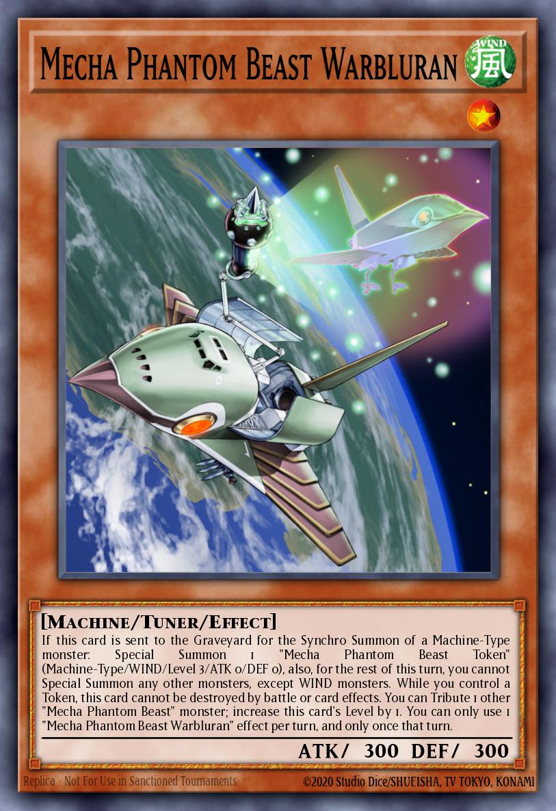 Mecha Phantom Beast Warbluran Yu-Gi-Oh card