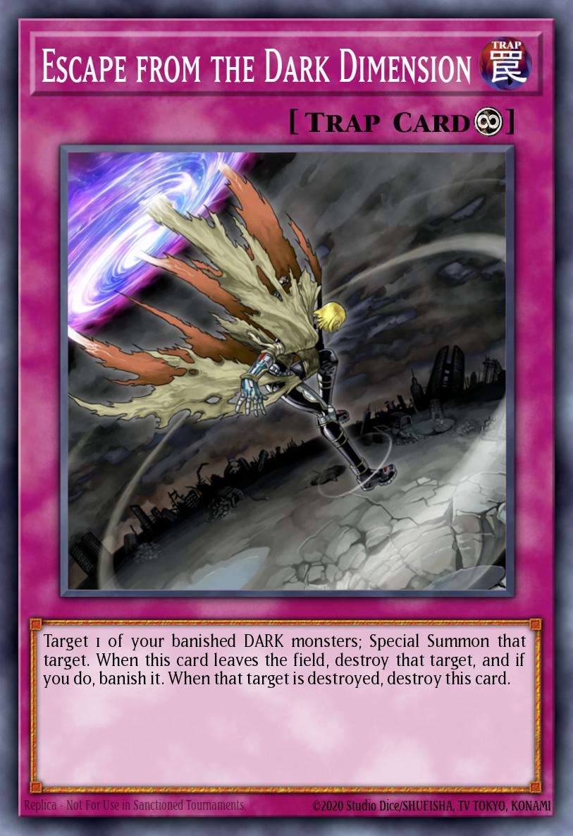 Escape from the Dark Dimension Yu-Gi-Oh card