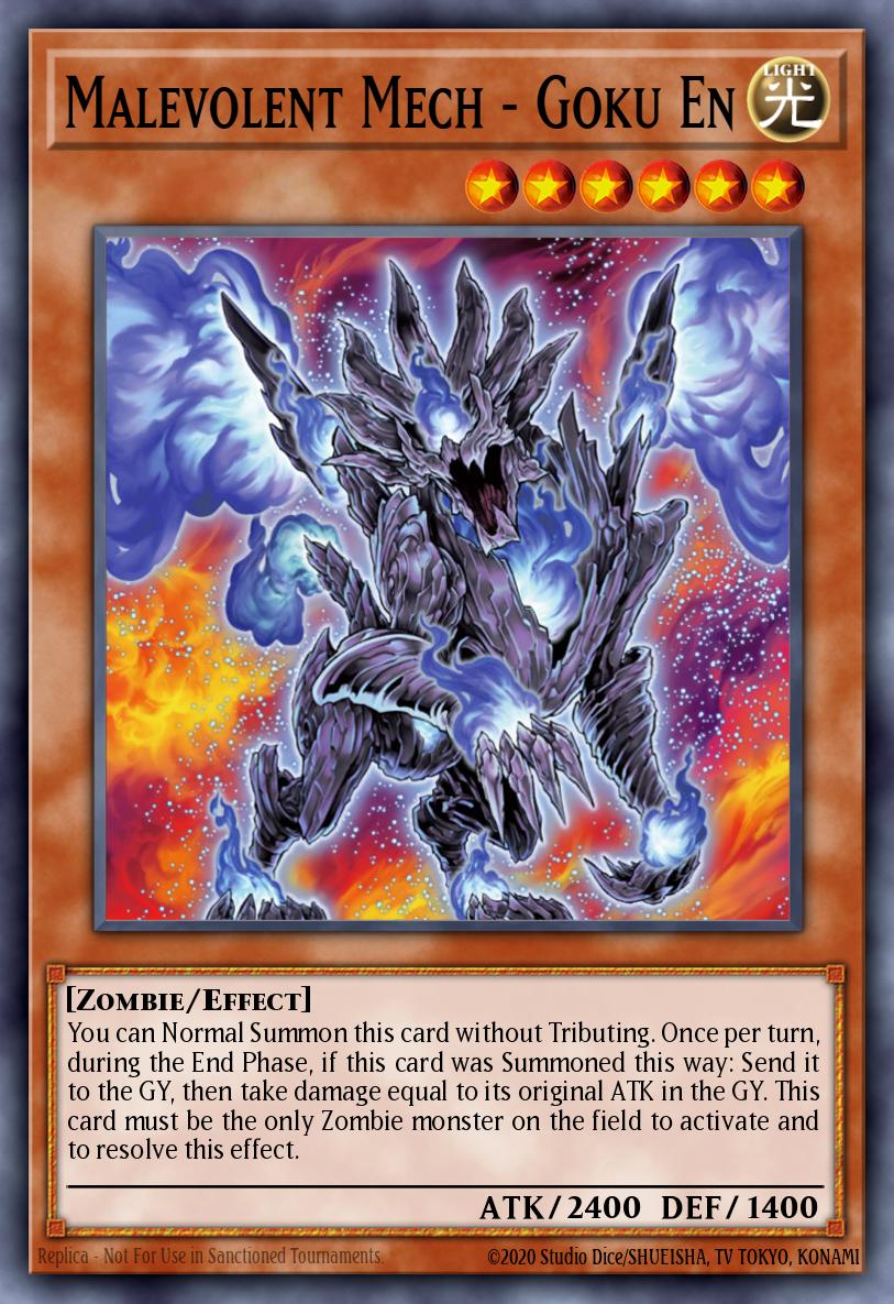 Malevolent Mech - Goku En Yu-Gi-Oh card