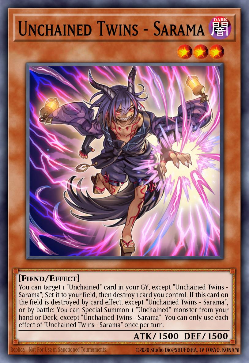 Unchained Twins - Sarama Yu-Gi-Oh card