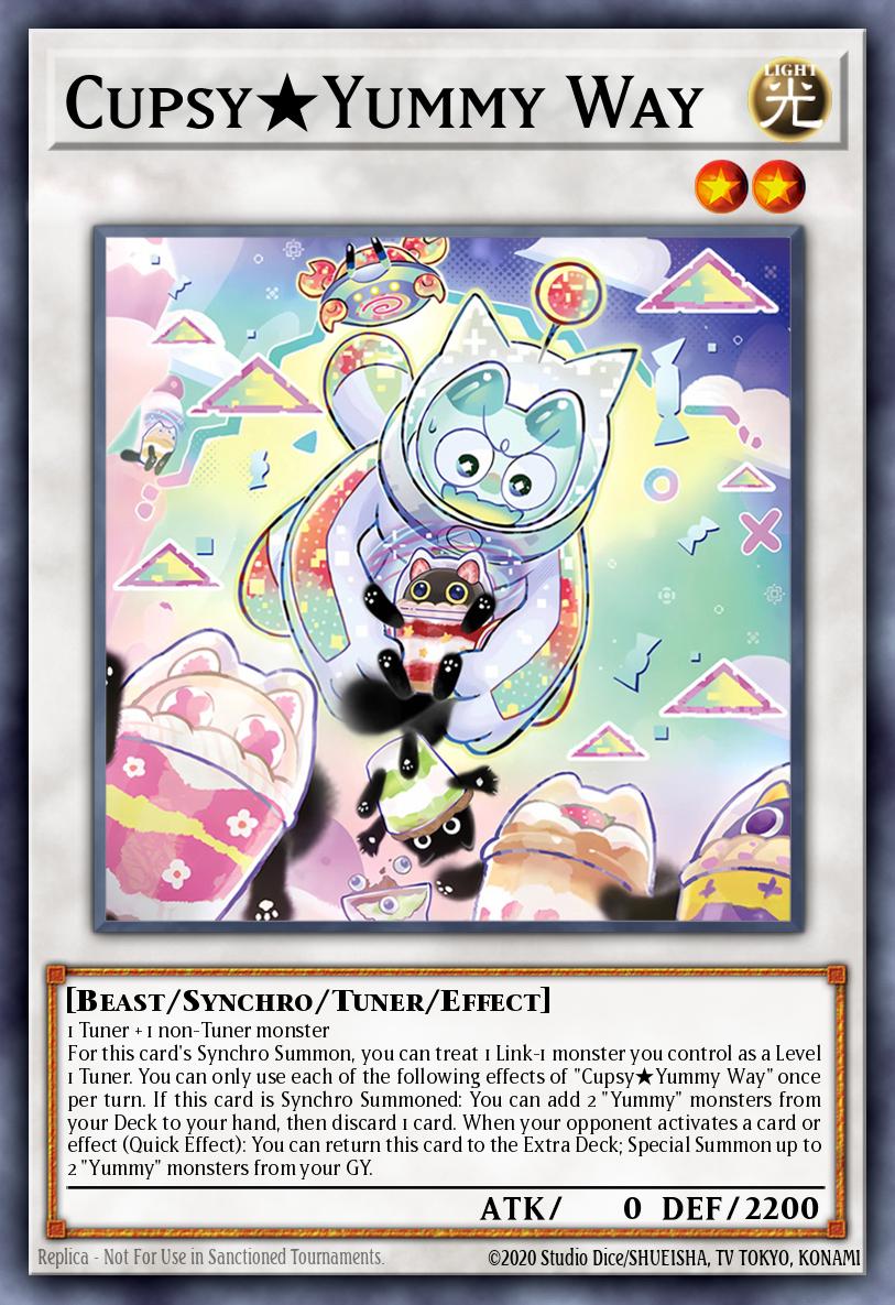 Cupsy★Yummy Way Yu-Gi-Oh card