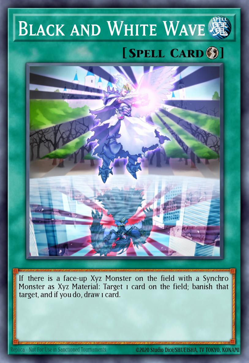 Black and White Wave Yu-Gi-Oh card
