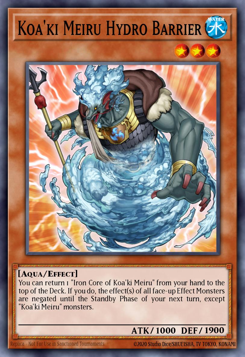 Koa'ki Meiru Hydro Barrier Yu-Gi-Oh card
