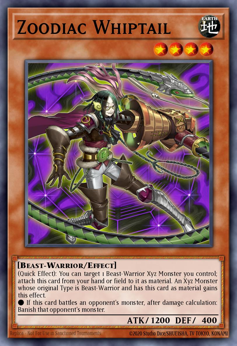 Zoodiac Whiptail Yu-Gi-Oh card