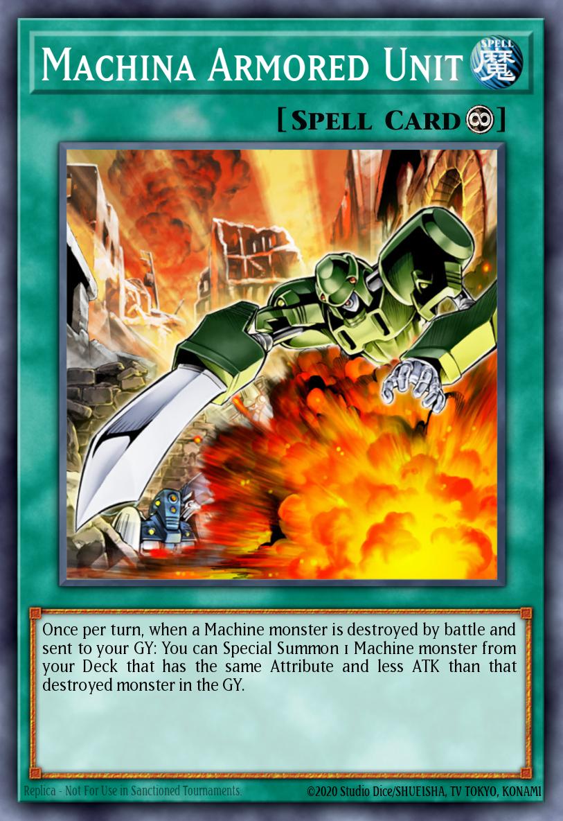 Machina Armored Unit Yu-Gi-Oh card