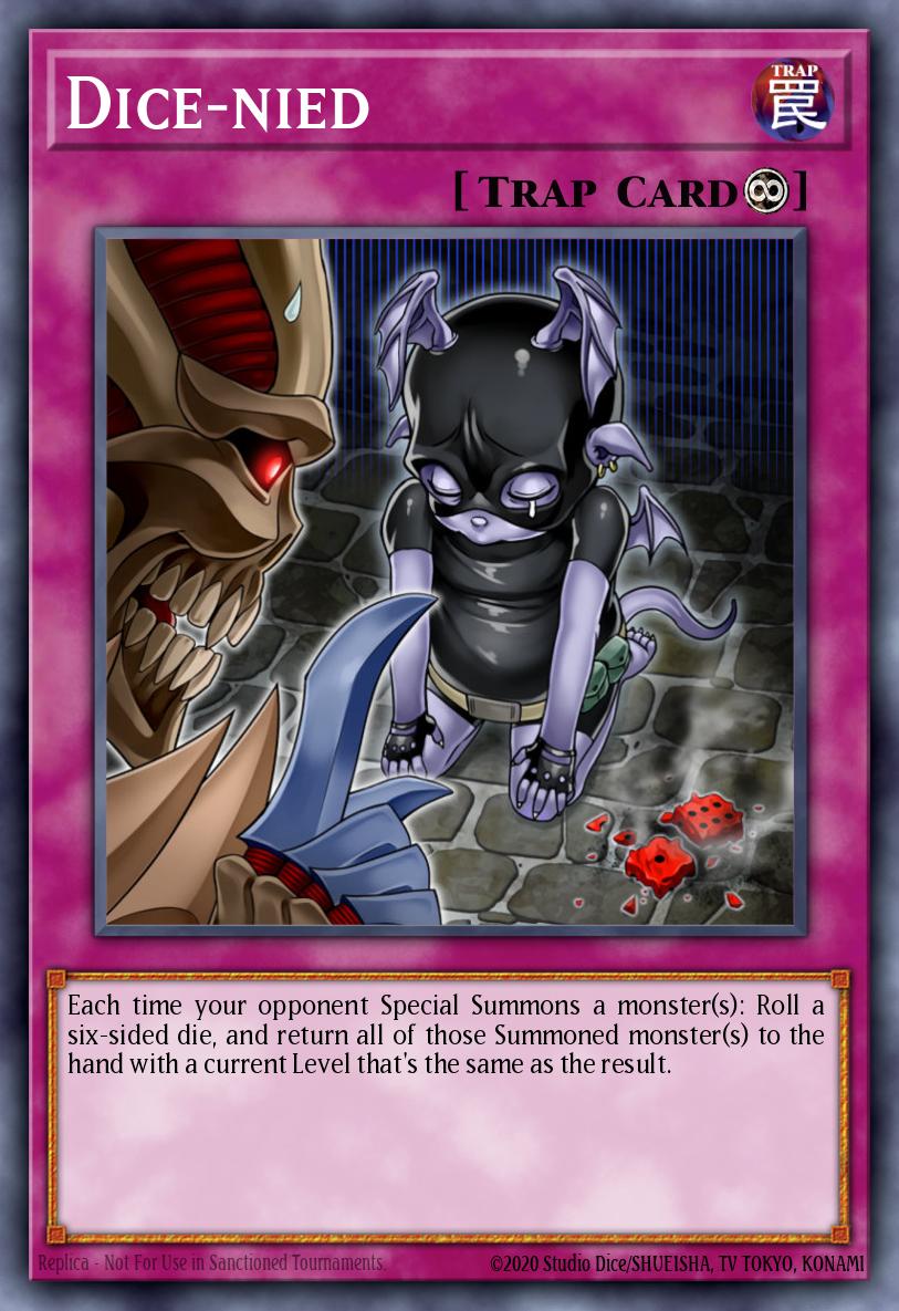 Dice-nied Yu-Gi-Oh card