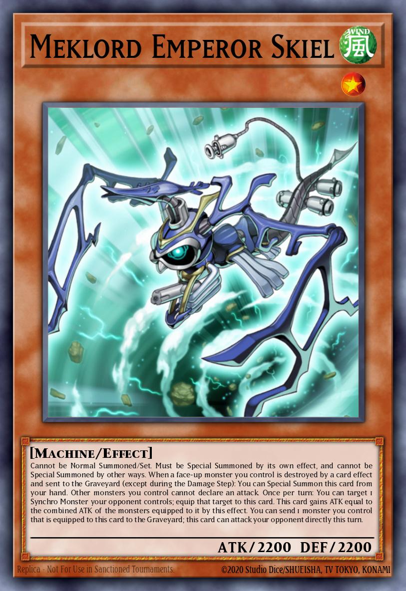 Meklord Emperor Skiel Yu-Gi-Oh card