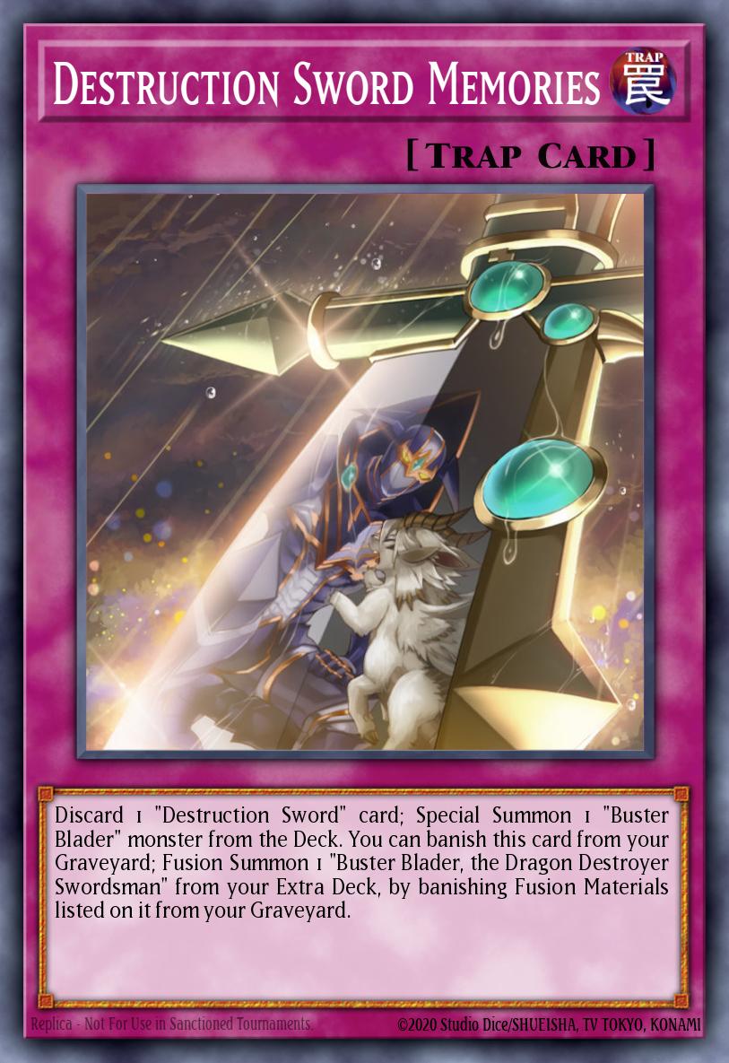 Destruction Sword Memories Yu-Gi-Oh card