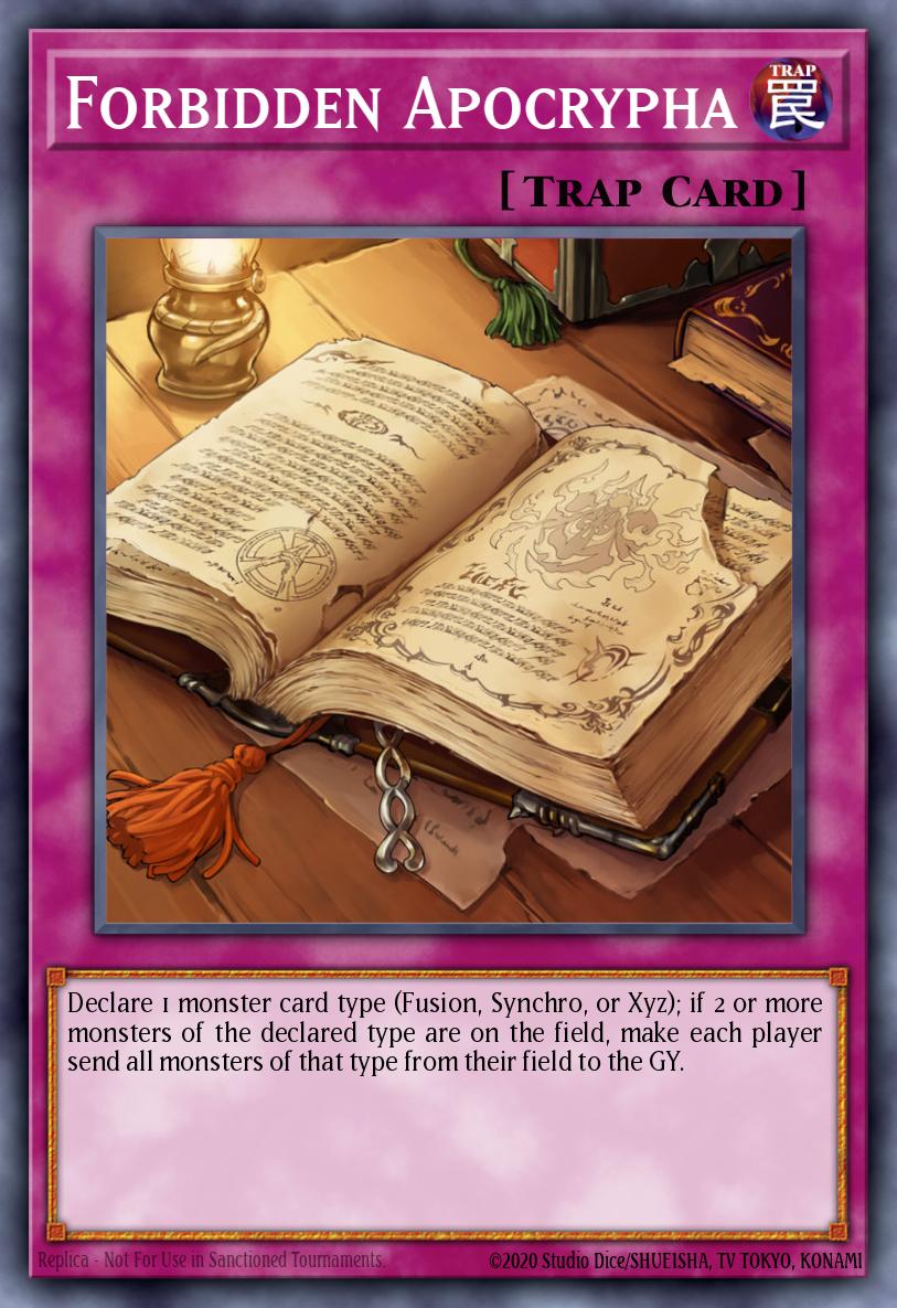 Forbidden Apocrypha Yu-Gi-Oh card