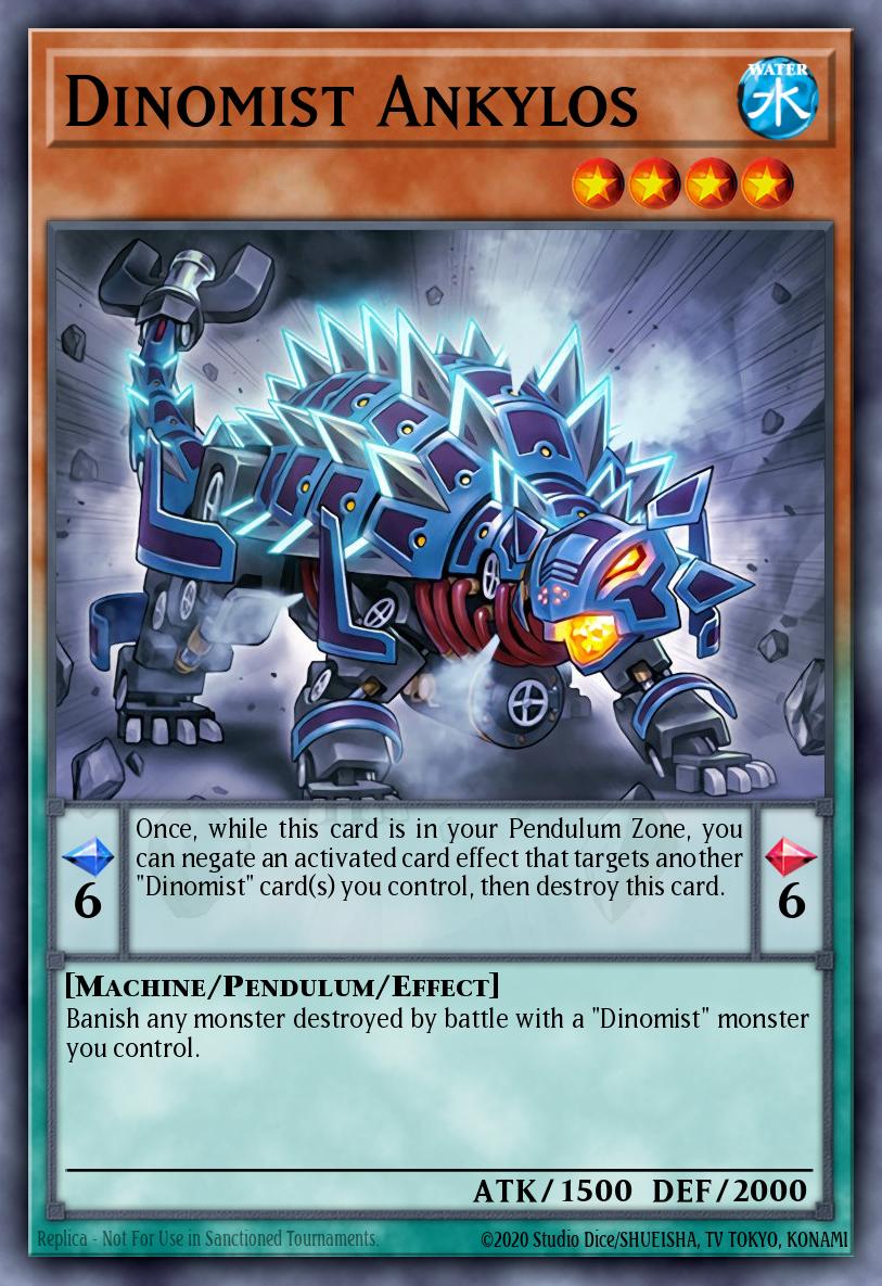 Dinomist Ankylos Yu-Gi-Oh card
