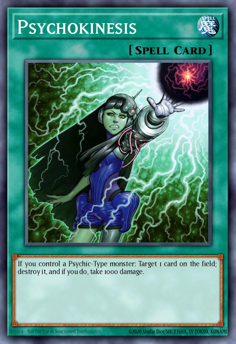 Psychokinesis Yu-Gi-Oh card