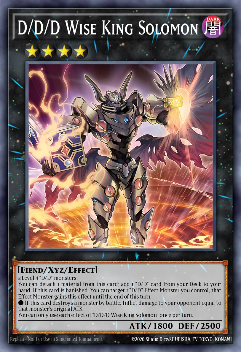 D/D/D Wise King Solomon Yu-Gi-Oh card