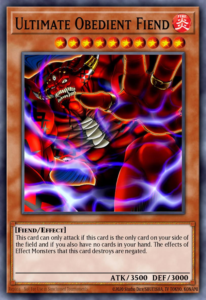 Ultimate Obedient Fiend Yu-Gi-Oh card
