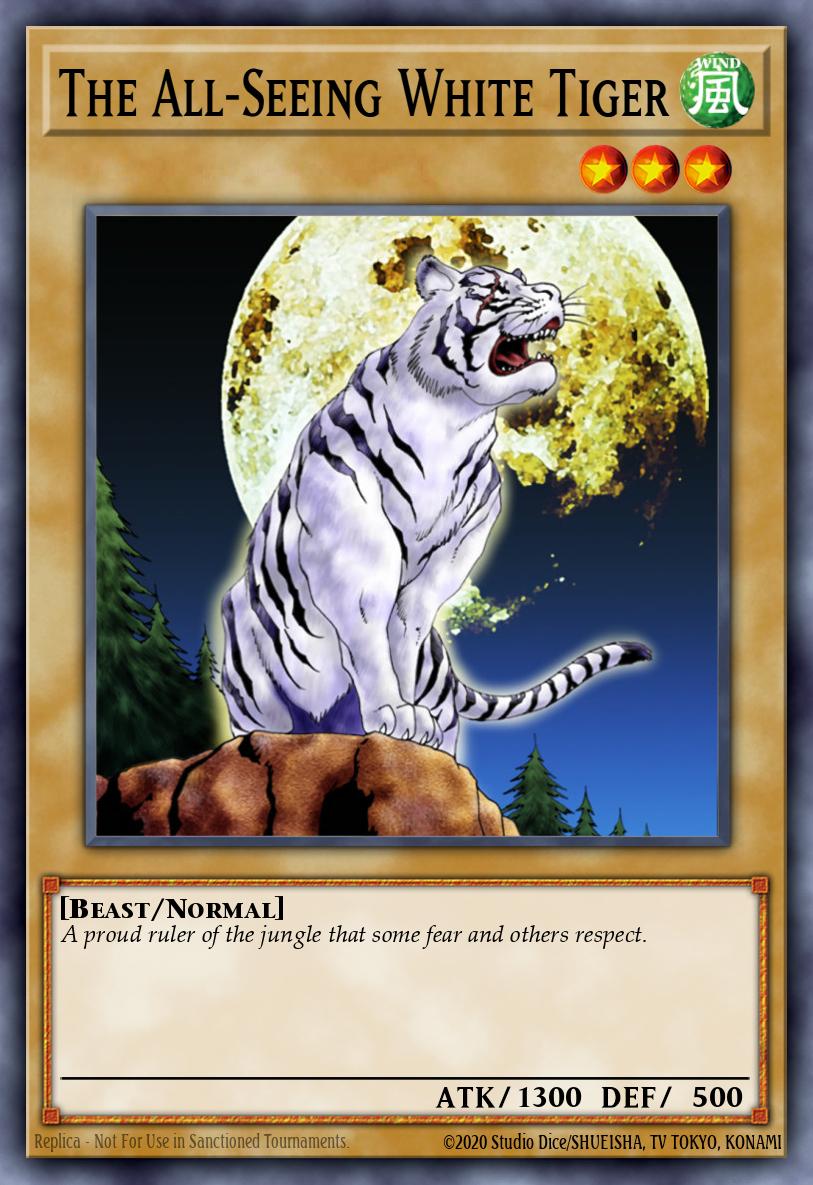 The All-Seeing White Tiger Yu-Gi-Oh card