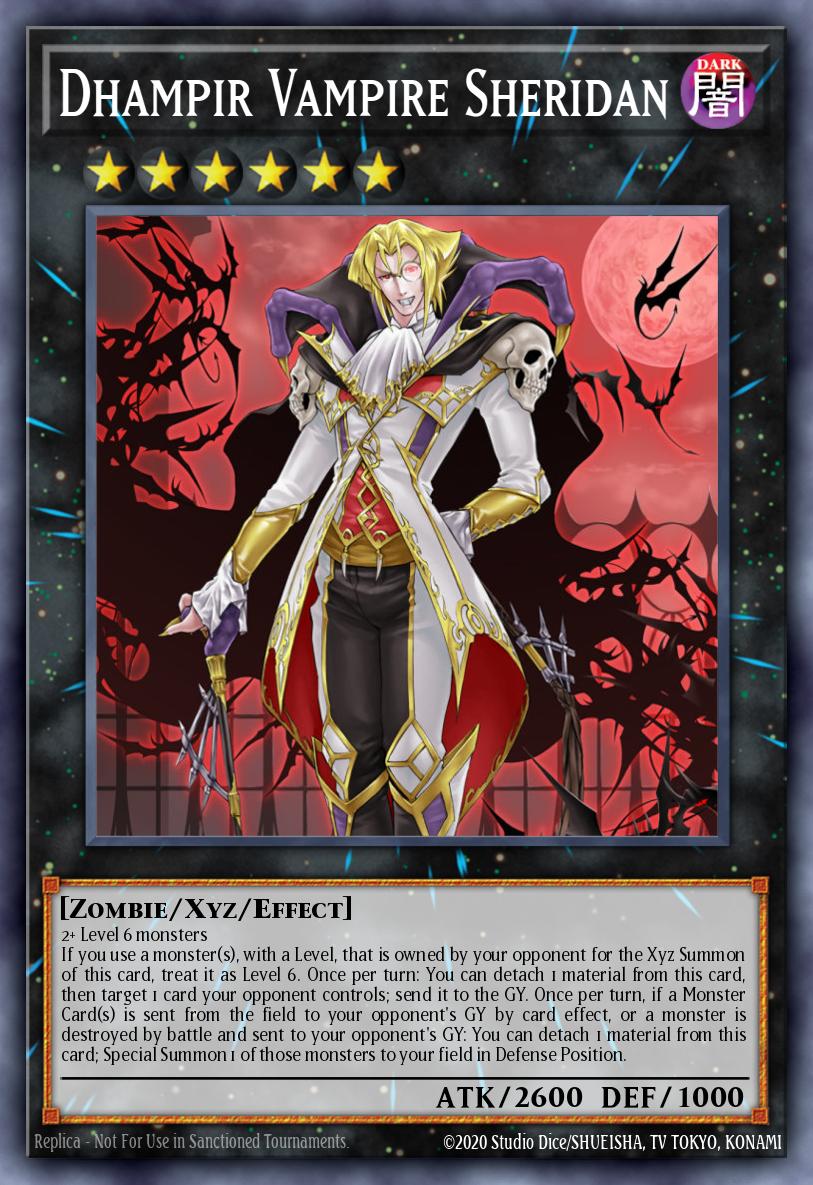 Dhampir Vampire Sheridan Yu-Gi-Oh card