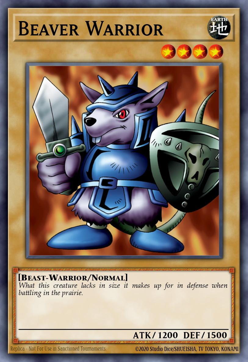 Beaver Warrior Yu-Gi-Oh card