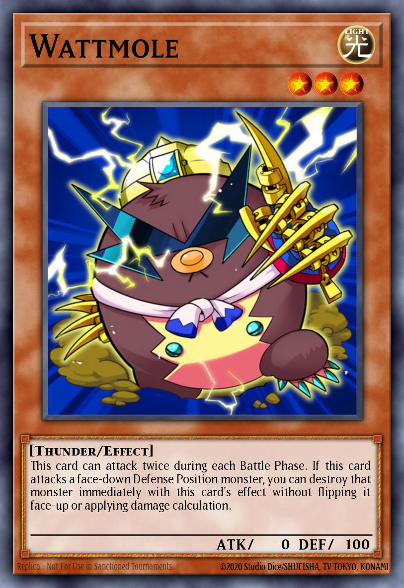 Wattmole Yu-Gi-Oh card