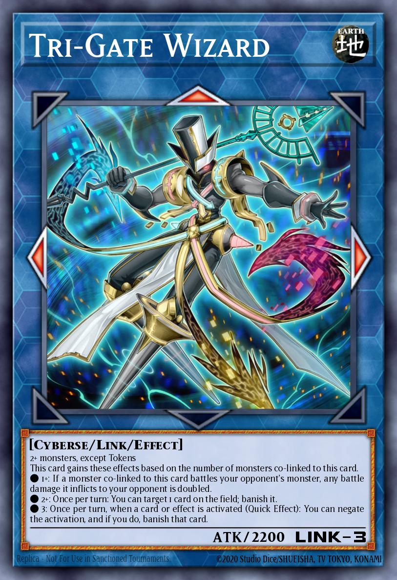 Tri-Gate Wizard Yu-Gi-Oh card