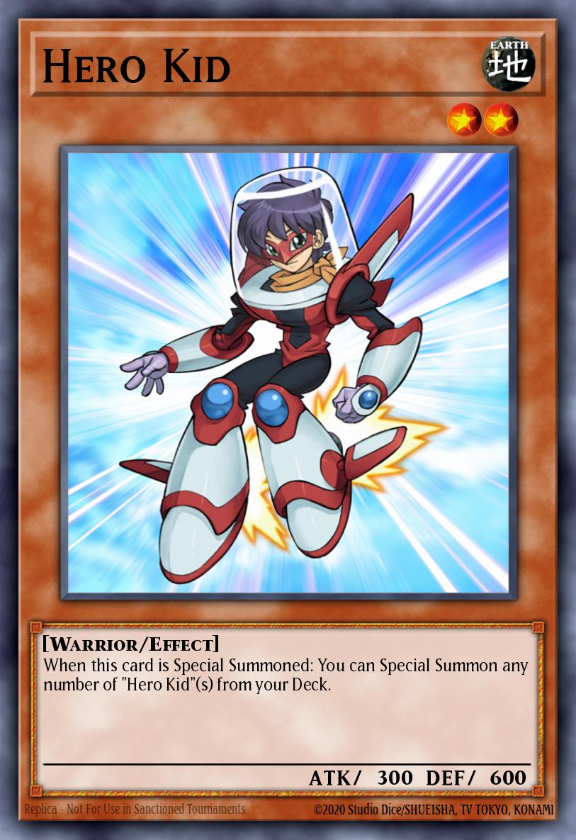 Hero Kid Yu-Gi-Oh card