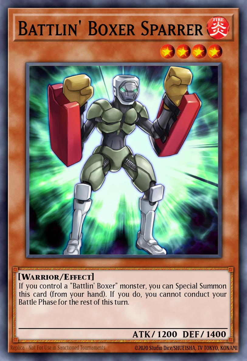 Battlin' Boxer Sparrer Yu-Gi-Oh card