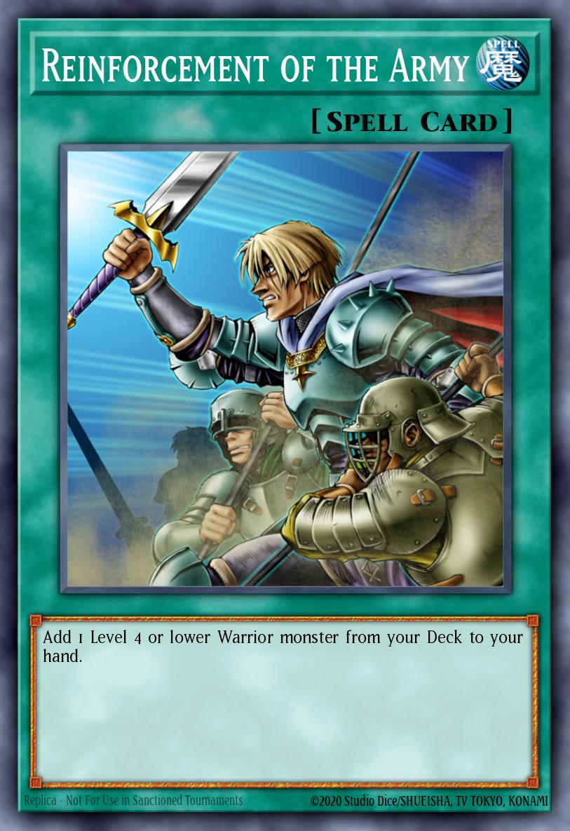 Reinforcement of the Army Yu-Gi-Oh card