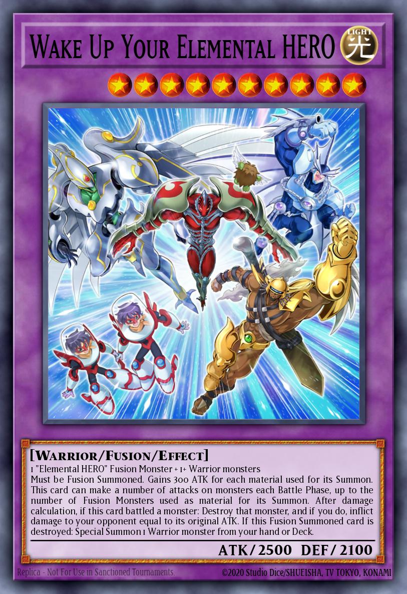Wake Up Your Elemental HERO Yu-Gi-Oh card