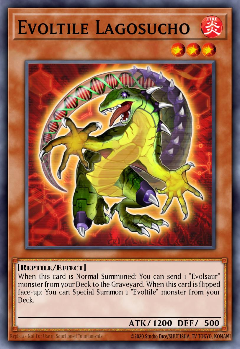 Evoltile Lagosucho Yu-Gi-Oh card