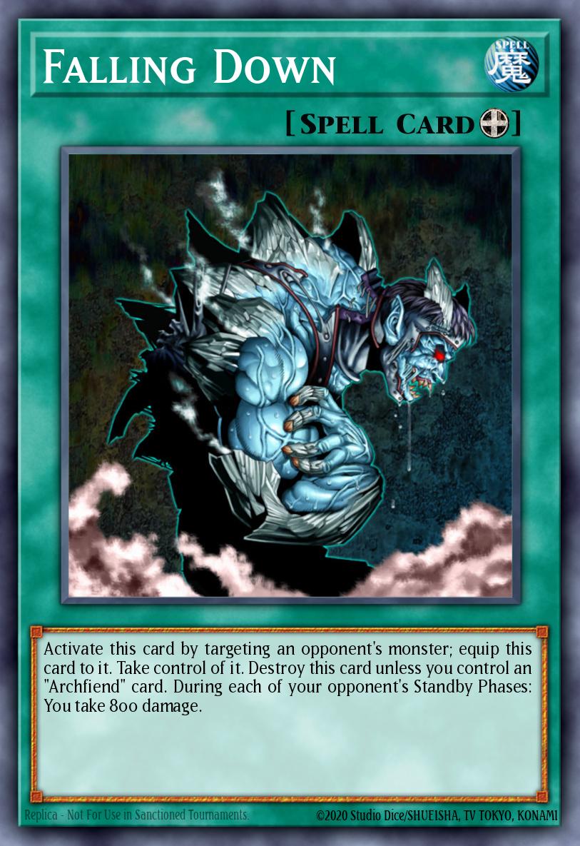 Falling Down Yu-Gi-Oh card