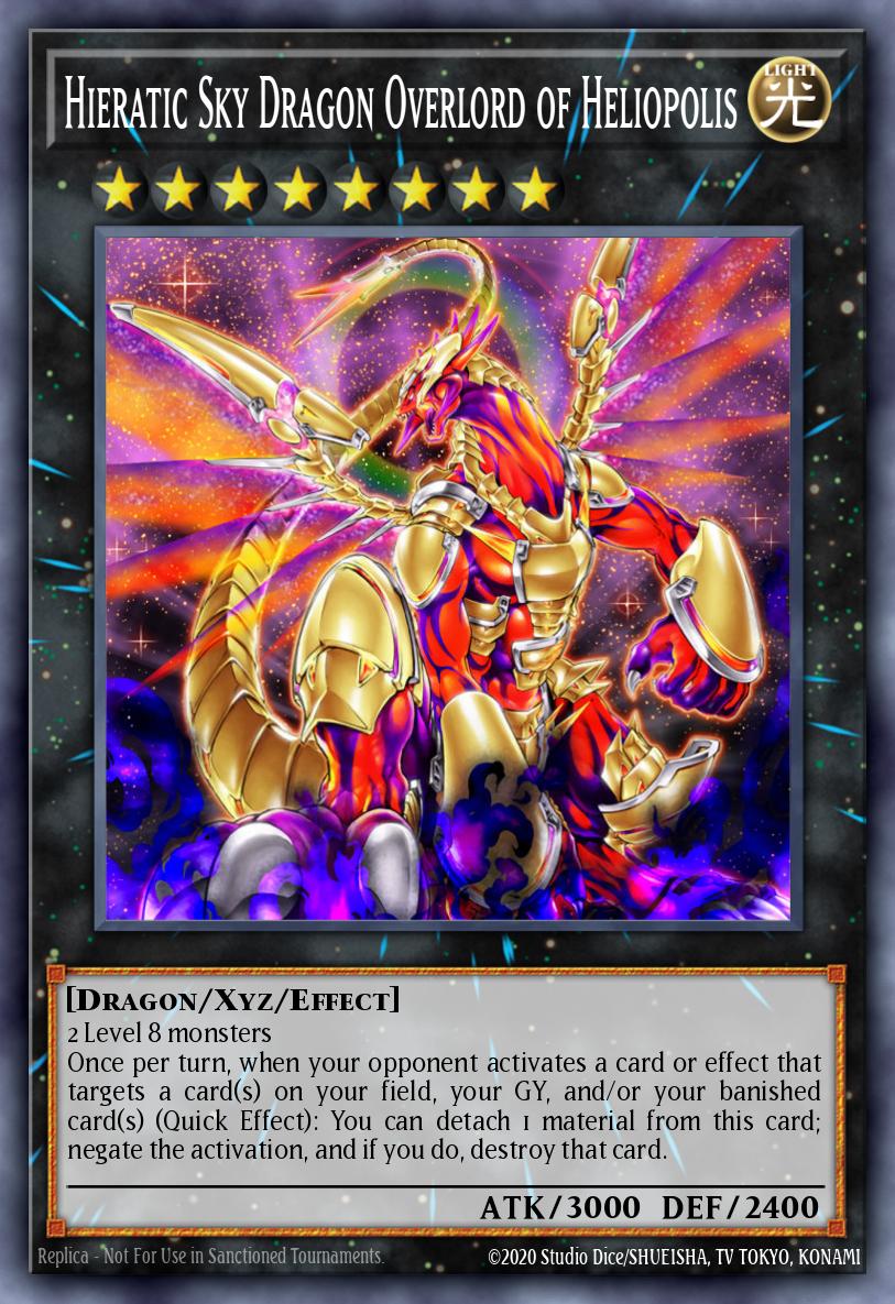 Hieratic Sky Dragon Overlord of Heliopolis Yu-Gi-Oh card