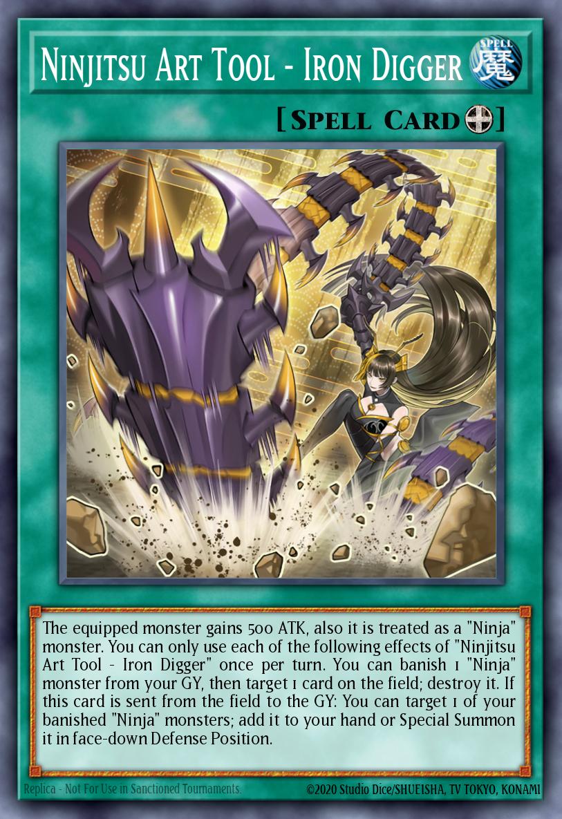 Ninjitsu Art Tool - Iron Digger Yu-Gi-Oh card