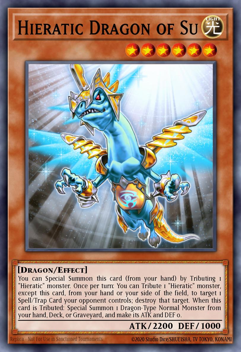 Hieratic Dragon of Su Yu-Gi-Oh card