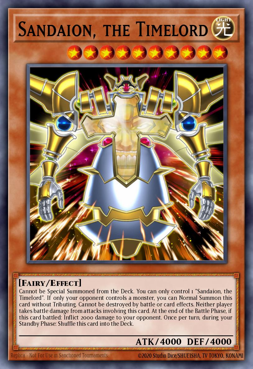 Sandaion, the Timelord Yu-Gi-Oh card