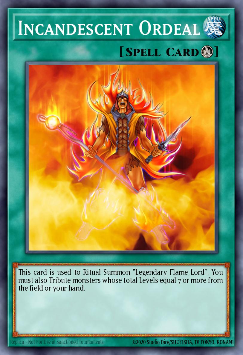 Incandescent Ordeal Yu-Gi-Oh card