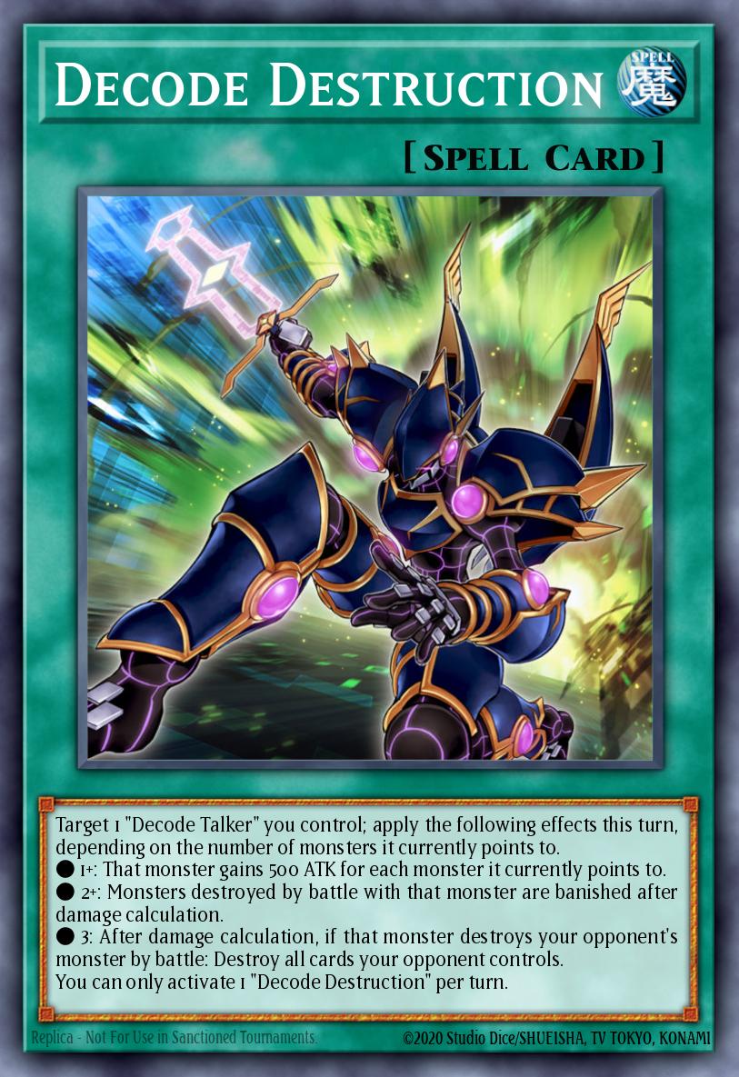 Decode Destruction Yu-Gi-Oh card