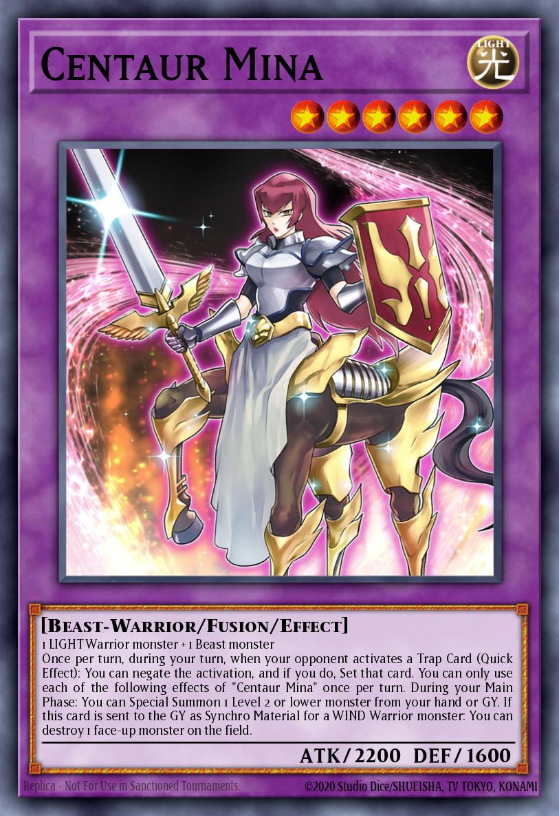 Centaur Mina Yu-Gi-Oh card