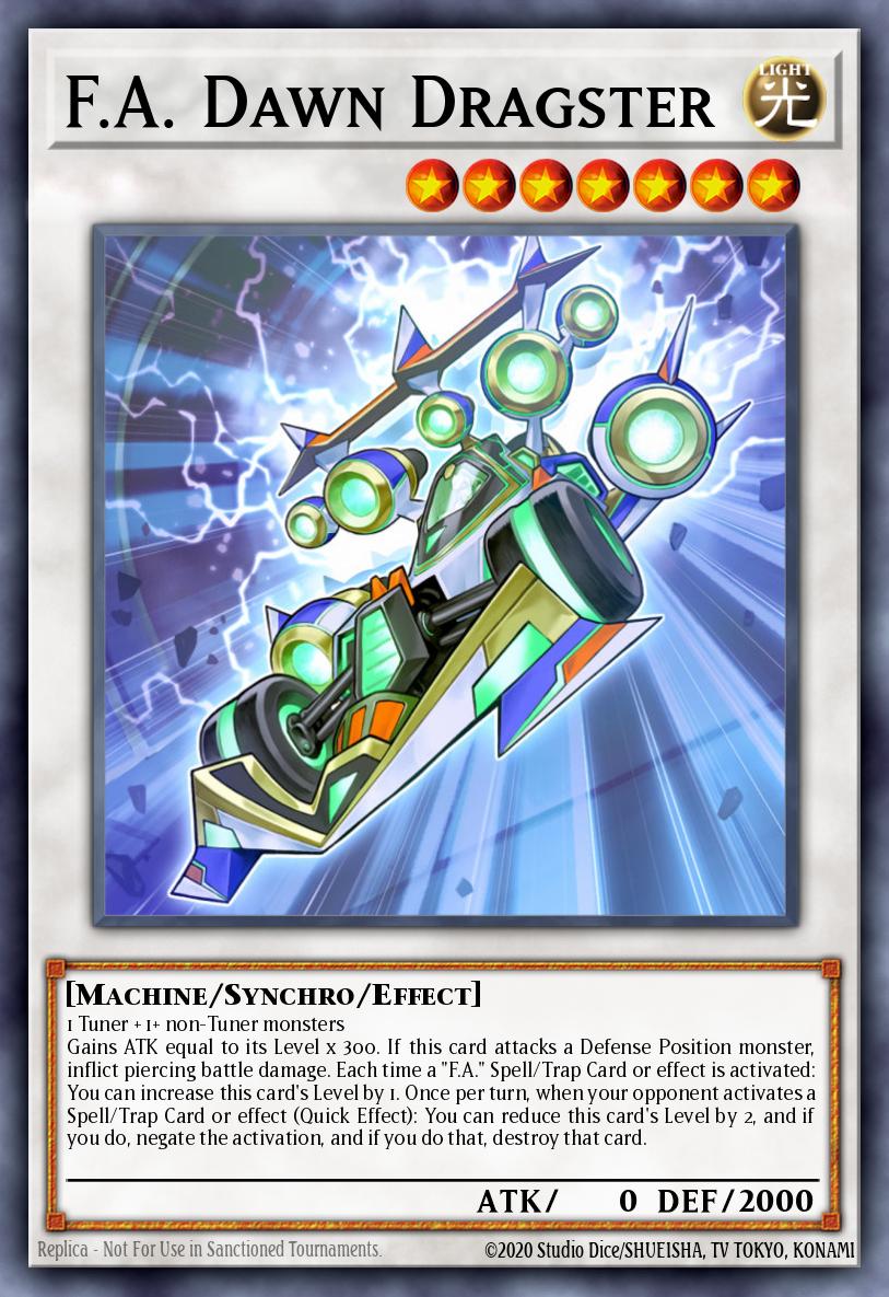 F.A. Dawn Dragster Yu-Gi-Oh card