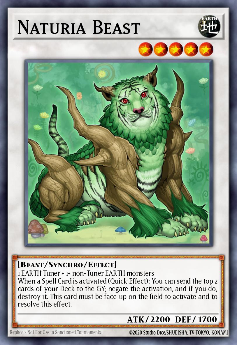 Naturia Beast Yu-Gi-Oh card
