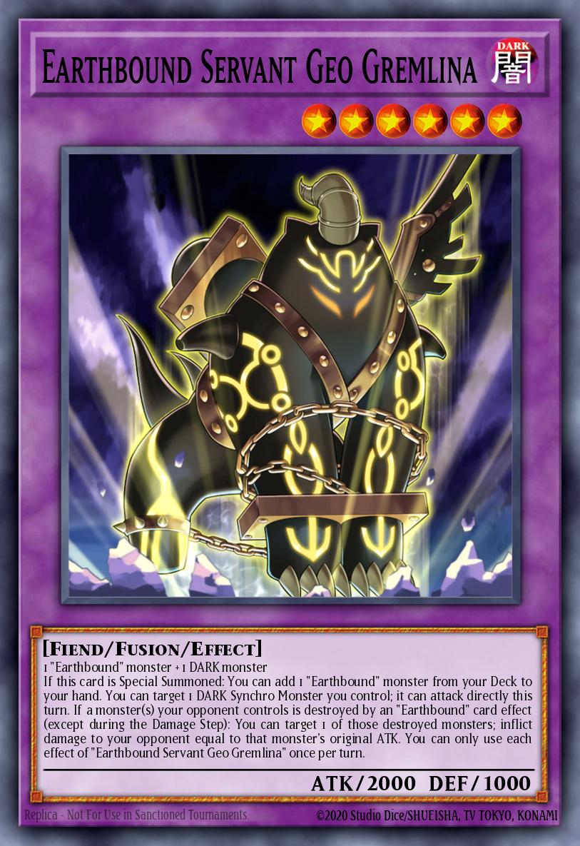 Earthbound Servant Geo Gremlina Yu-Gi-Oh card