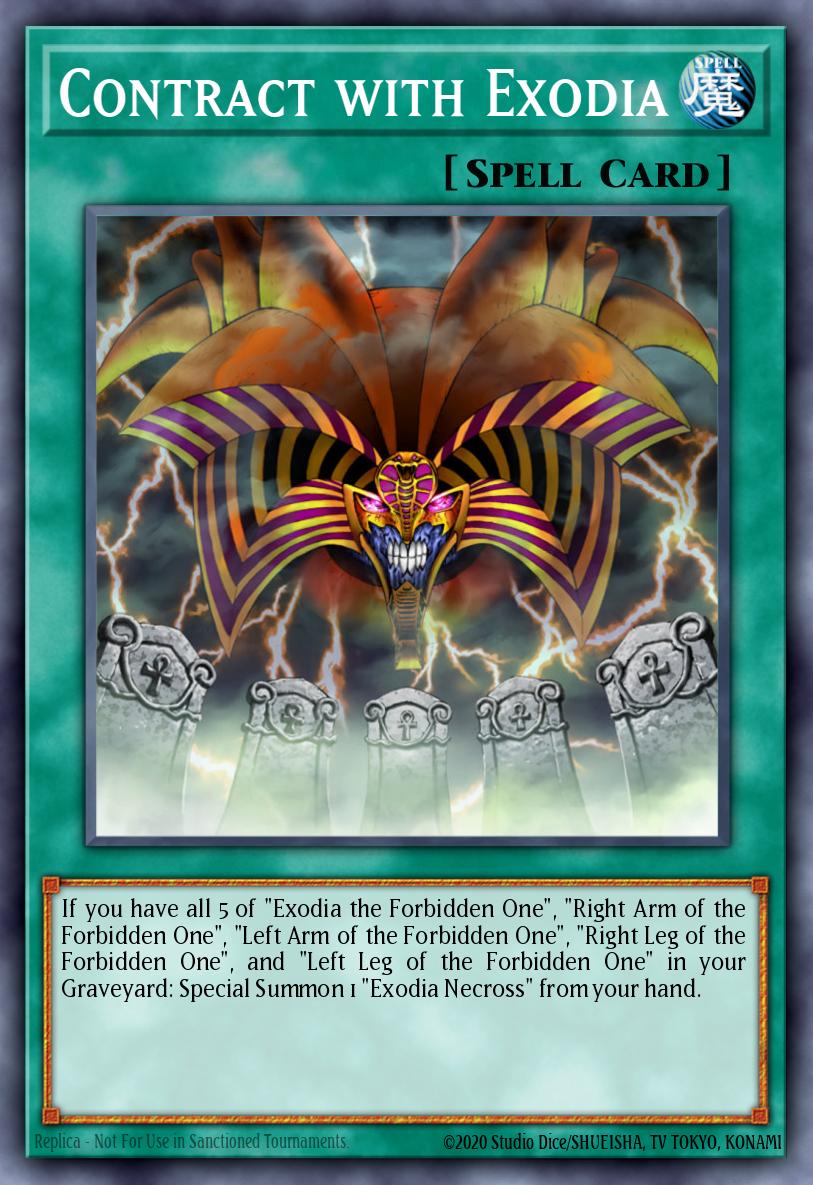 Contract with Exodia Yu-Gi-Oh card