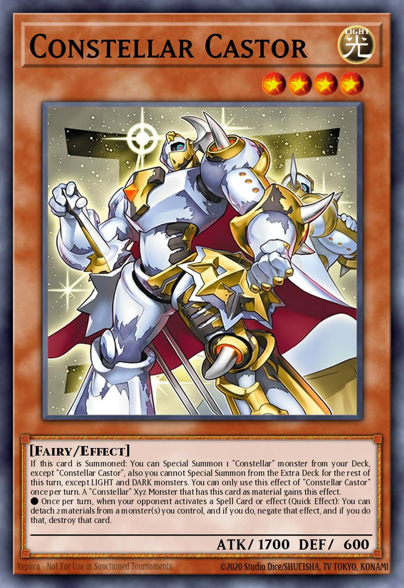 Constellar Castor Yu-Gi-Oh card