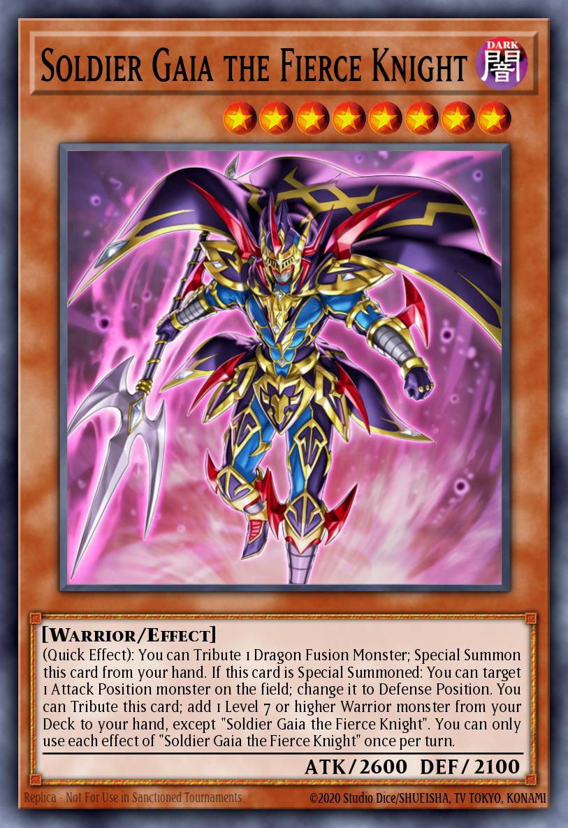 Soldier Gaia the Fierce Knight Yu-Gi-Oh card